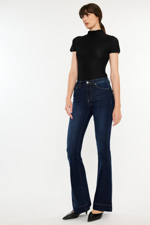 Kancan High Rise Slim Flare Jeans - All Mine Now Clothing