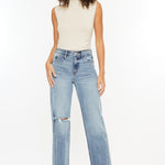 Kancan Ultra High Rise Distressed Straight Jeans - All Mine Now Clothing