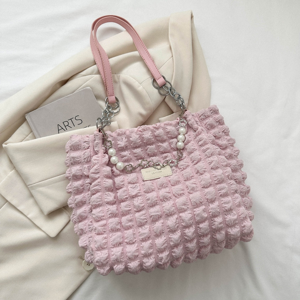 Bubble Textured Tote Bag - All Mine Now Clothing