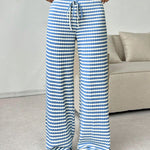 Tied Striped Wide Leg Pants - All Mine Now Clothing