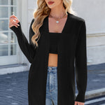 Open Front Long Sleeve Cardigan - All Mine Now Clothing