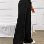 Honey Drawstring Elastic Waist Wide Leg Pants - All Mine Now Clothing