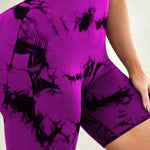 Tie-Dye High Waist Active Shorts - All Mine Now Clothing