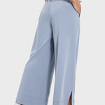 Millennia Slit Wide Leg Active Pants - All Mine Now Clothing