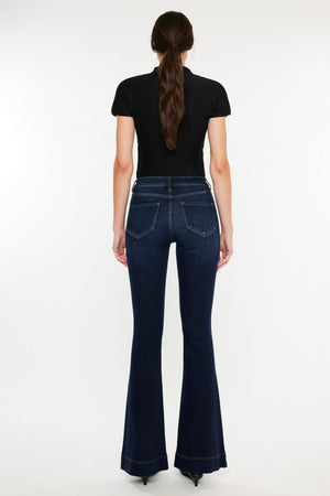 Kancan High Rise Slim Flare Jeans - All Mine Now Clothing