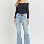 RISEN Full Size High Rise Ankle Flare Jeans - All Mine Now Clothing