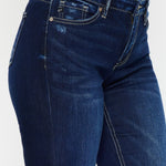 Kancan Mid Rise Slim Flare Jeans Trendsi