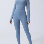 Twisted Backless Long Sleeve Jumpsuit - All Mine Now Clothing