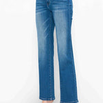 bytos Full Size Cat's Whiskers High Rise Straight Jeans - All Mine Now Clothing