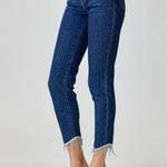 RISEN Full Size Embellished Mid Rise Crop Skinny Jeans - All Mine Now Clothing