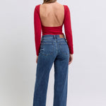 Judy Blue Full Size Raw Hem Mid Rise Jeans Trendsi