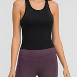 Millennia Round Neck Racerback Active Tank - All Mine Now Clothing