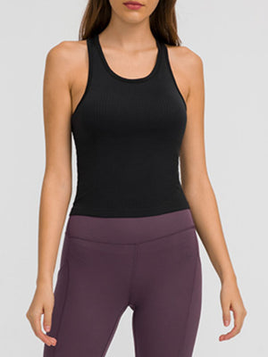 Millennia Round Neck Racerback Active Tank - All Mine Now Clothing