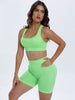 Scoop Neck Wide Strap Top and Shorts Active Set - All Mine Now Clothing