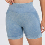 Washed High Waist Active Shorts - All Mine Now Clothing