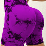 Tie-Dye High Waist Active Shorts - All Mine Now Clothing