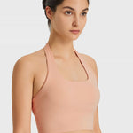 Millennia Breathable Halter Neck Sports Bra - All Mine Now Clothing