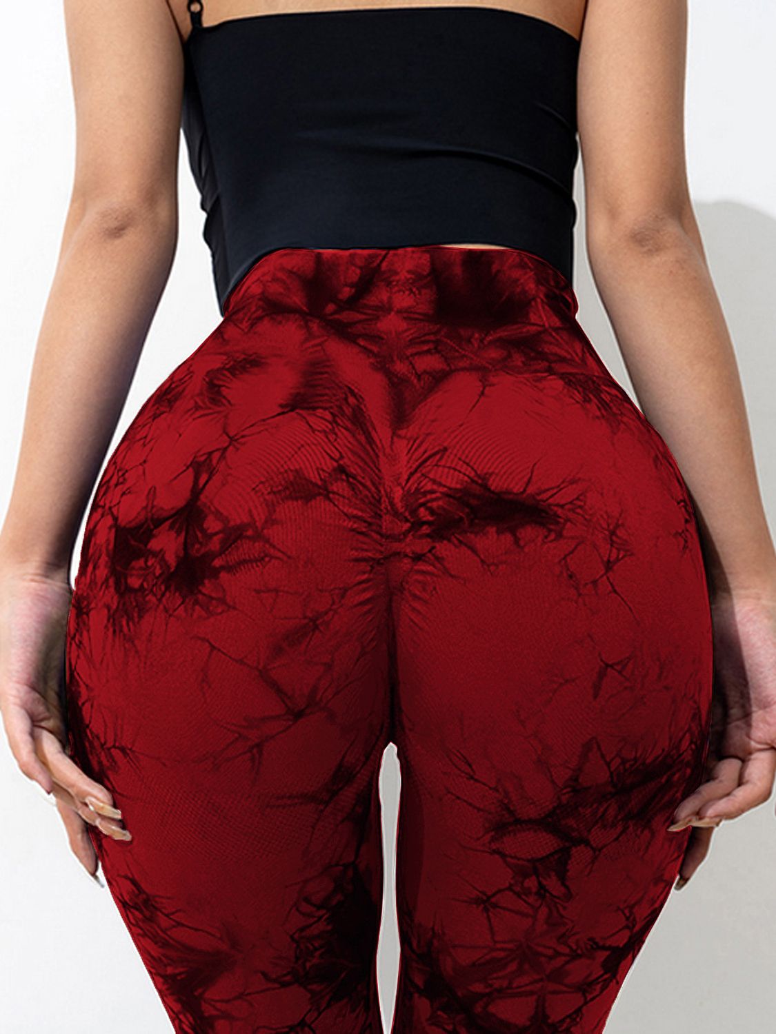 Tie-Dye High Waist Active Leggings - All Mine Now Clothing