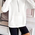 Ivy Lane Half Zip Raglan Sleeve Sweatshirt - All Mine Now Clothing