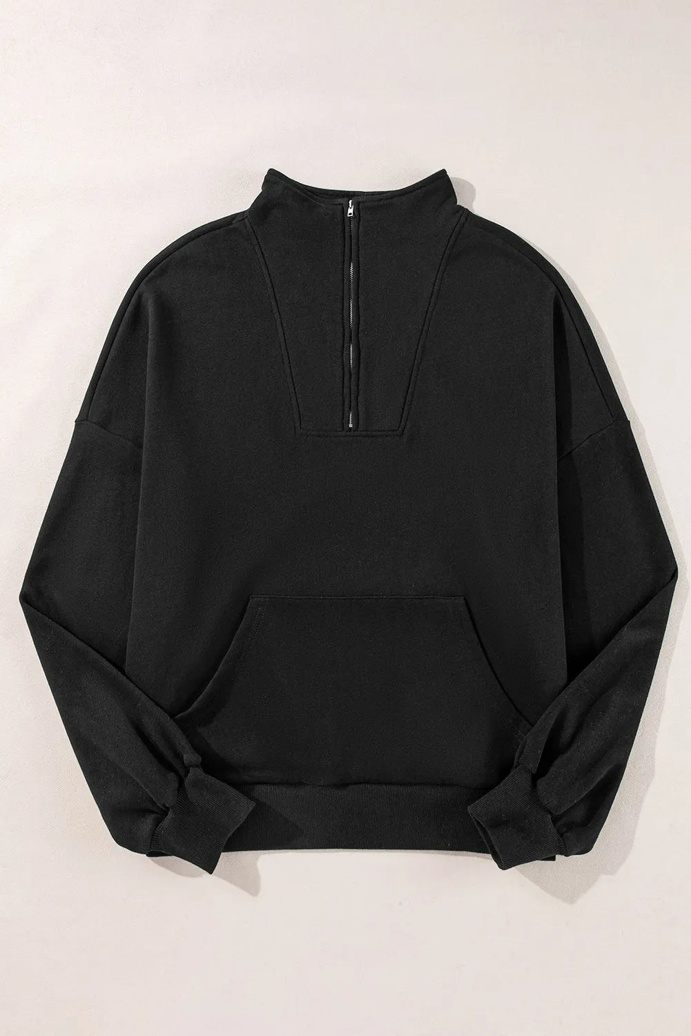 Half Zip Long Sleeve Sweatshirt - All Mine Now Clothing