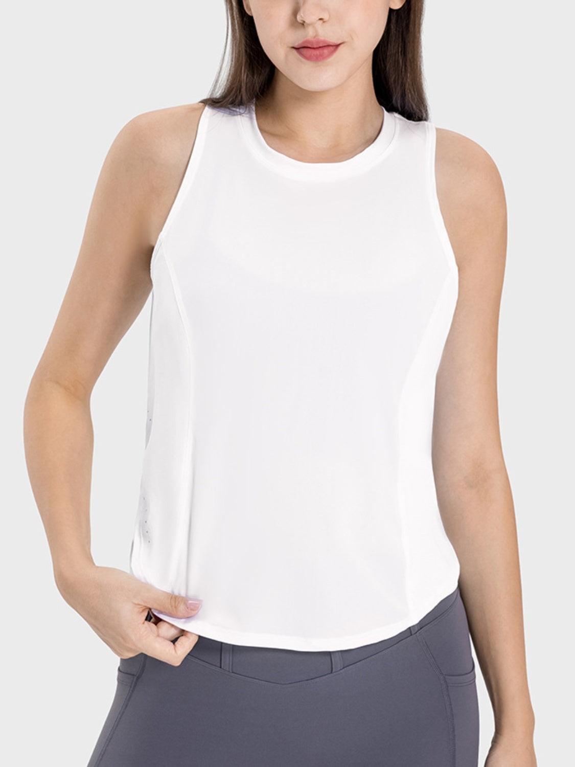 Millennia Round Neck Active Tank - All Mine Now Clothing