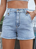 Raw Hem Denim Shorts for Effortless Style