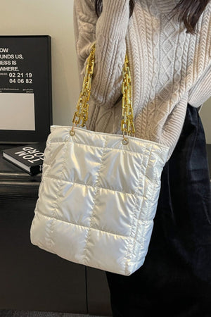 Bubble Texture Chain Handbag - All Mine Now Clothing