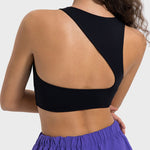 Millennia Cutout Round Neck Active Tank - All Mine Now Clothing