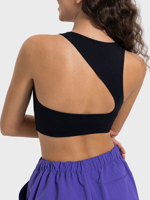 Millennia Cutout Round Neck Active Tank - All Mine Now Clothing