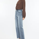 Kancan High Rise Slim Wide Leg Jeans Trendsi