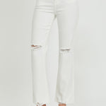 RISEN  Full Size High Rise Button Fly Straight Ankle Jeans Trendsi