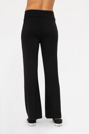 Mono B Cross Pleat Flare Pants - All Mine Now Clothing