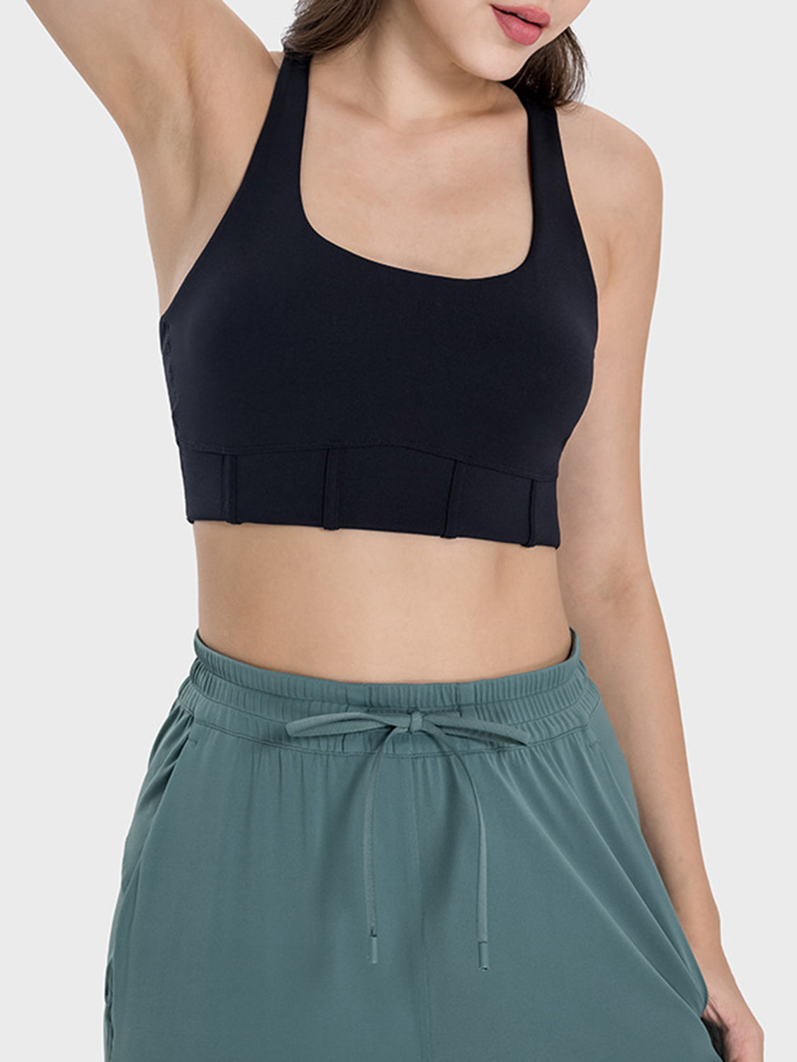 Millennia Square Neck Wide Strap Active Tank - All Mine Now Clothing