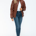 YMI Pocketed Zip Up Turtleneck Puffer Jacket - All Mine Now Clothing