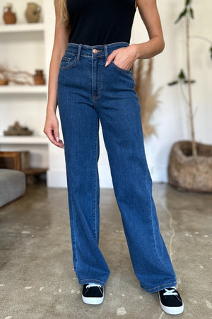 Judy Blue Full Size High Rise Straight Jeans - All Mine Now Clothing