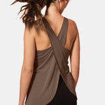 Crisscross Scoop Neck Active Tank - All Mine Now Clothing