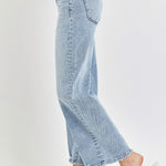 RISEN Full Size Tummy Control High Rise Crop Wide Leg Jeans - All Mine Now Clothing