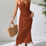 Openwork Scoop Neck Cover-Up Dress - All Mine Now Clothing