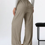 Tied Striped Wide Leg Pants - All Mine Now Clothing