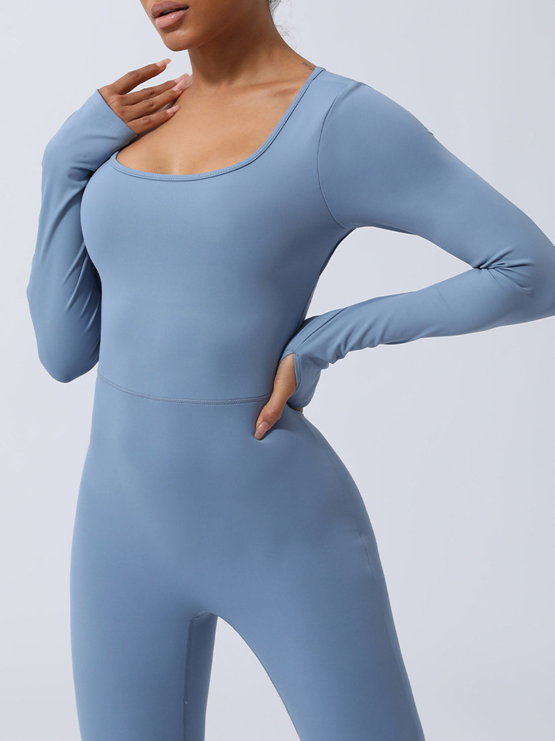 Twisted Backless Long Sleeve Jumpsuit - All Mine Now Clothing