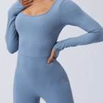 Twisted Backless Long Sleeve Jumpsuit - All Mine Now Clothing