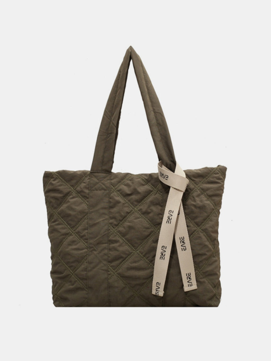 Quilted Nylon Large Tote Bag - All Mine Now Clothing