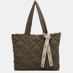 Quilted Nylon Large Tote Bag - All Mine Now Clothing