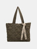 Quilted Nylon Large Tote Bag - All Mine Now Clothing