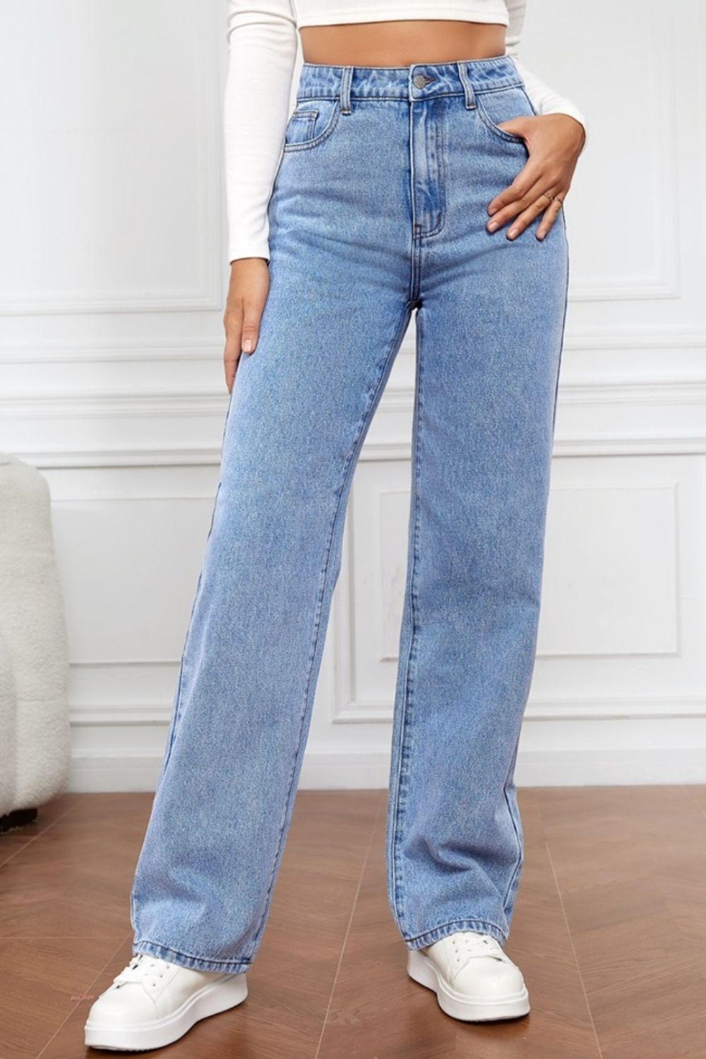 High Waist Straight Jeans - All Mine Now Clothing