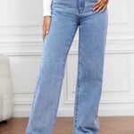 High Waist Straight Jeans - All Mine Now Clothing