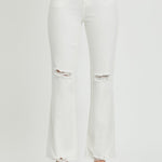 RISEN  Full Size High Rise Button Fly Straight Ankle Jeans Trendsi