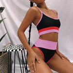 Color Block Spaghetti Strap Two-Piece Swim Set - All Mine Now Clothing