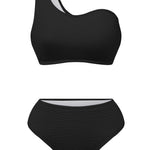 Single Shoulder Bikini Set - All Mine Now Clothing