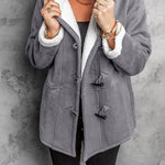 Full Size Pocketed Long Sleeve Hooded Toggle Jacket - All Mine Now Clothing